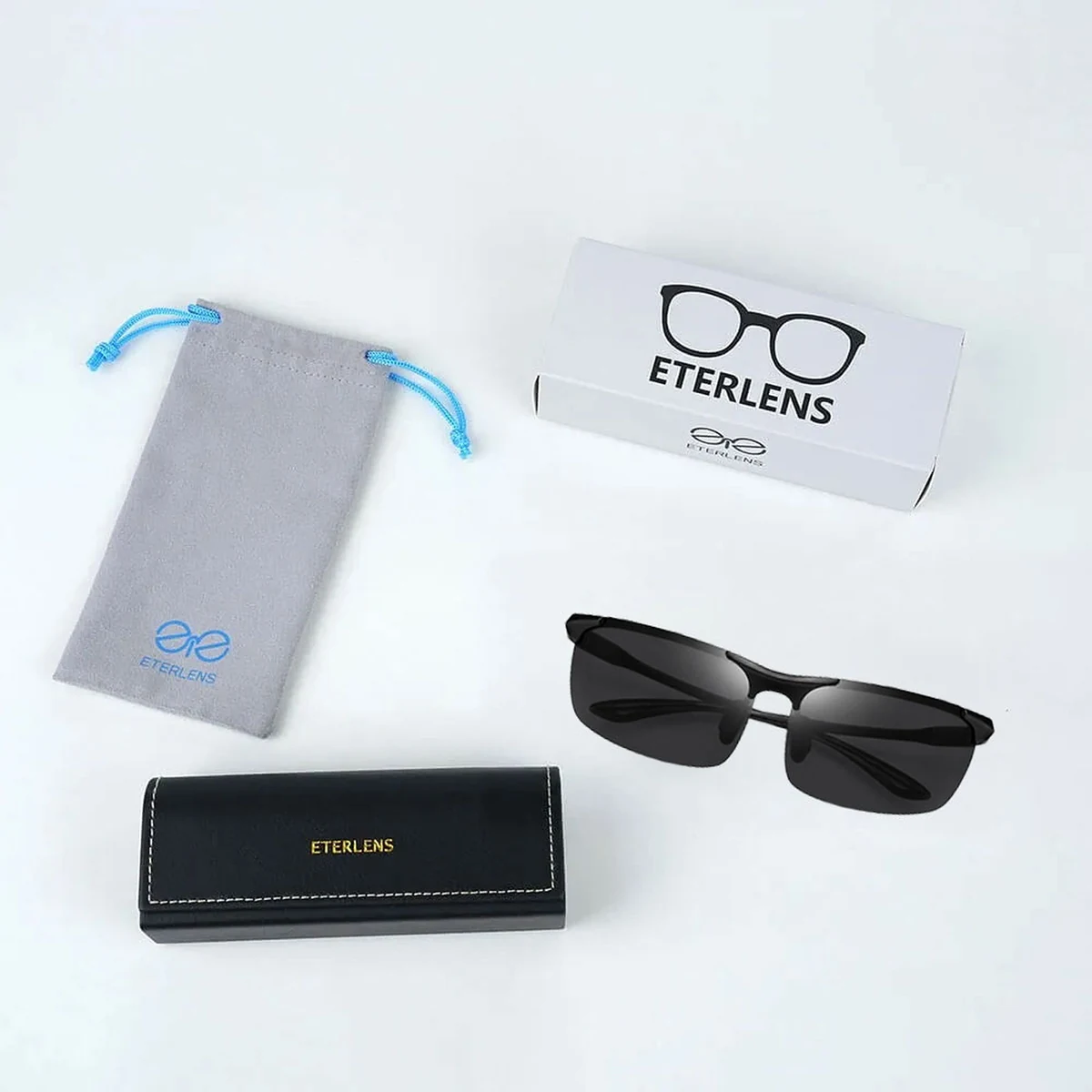 Eterlens｜サイクリング用サングラス｜ハイカーブ設計で風・ホコリ・虫の侵入を軽減｜偏光レンズ・UVカット｜夏用 汗でもズレにくい