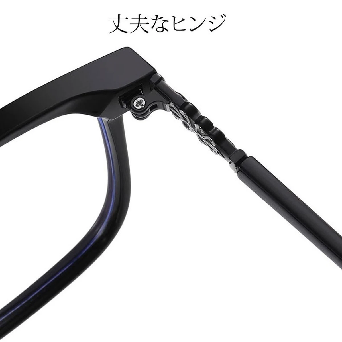 【シルバー彫刻×ビッグウェリントン型】Eterlens｜クロス＆唐草彫刻 リーディンググラス｜曇り止め・ブルーライトカット・遠中近対応｜調光レンズ｜顔まわりをすっきり見せる大きめフレーム