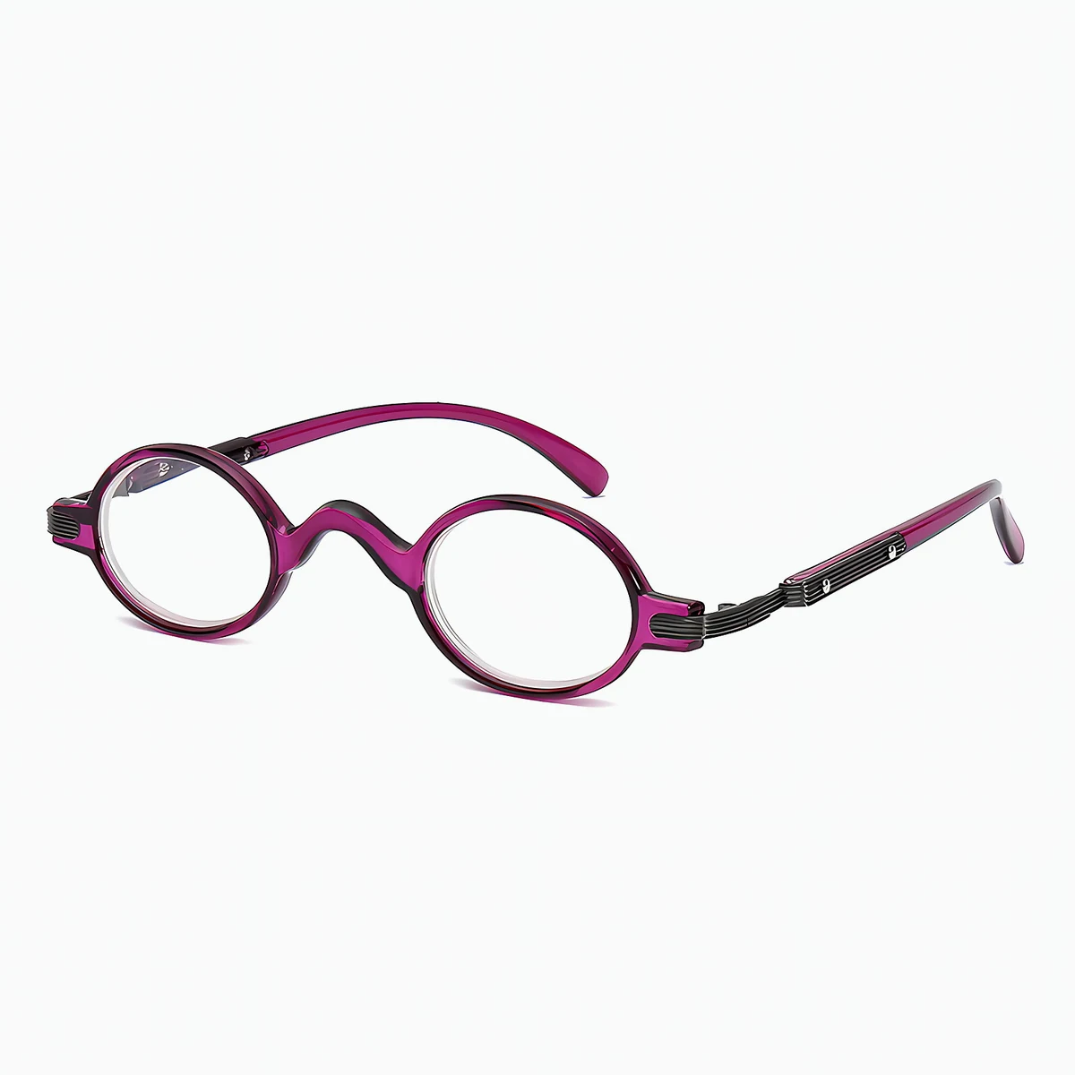 【ヴィンテージ風・オーバル型】Eterlens｜レトロなオーバルフレーム｜21g軽量PC素材｜ブルーライトカット老眼鏡｜書道や読書におすすめ│落ち着いた印象を演出