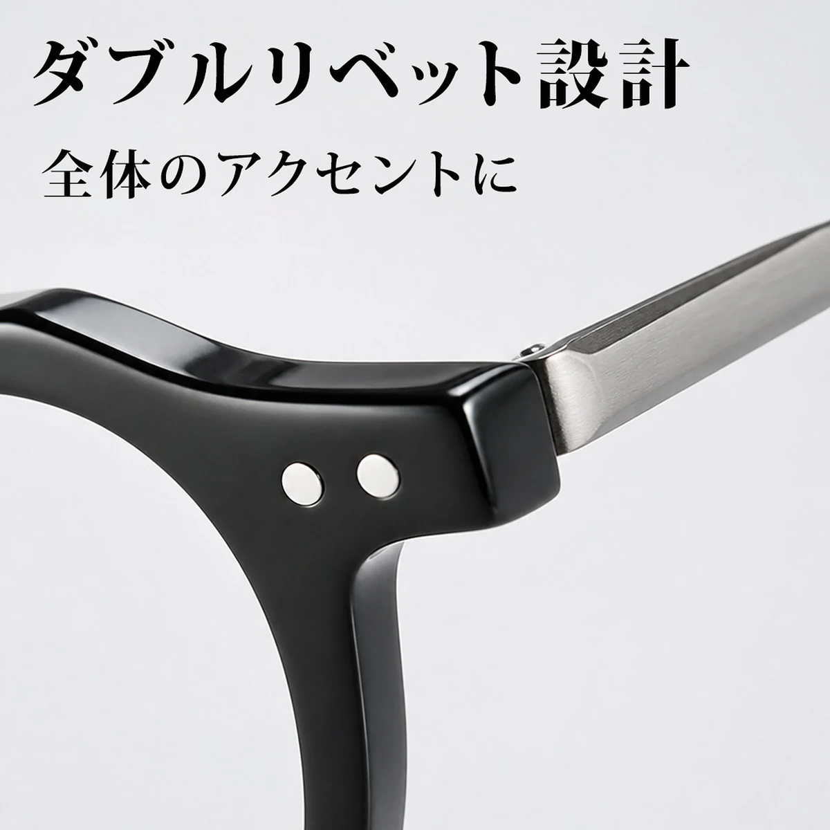 【夏のビジネスに最適】Eterlens クラウンパントメガネ｜内側の汗逃がし溝でズレにくく｜15°カーブのしなやかテンプルで締めつけ感を抑える