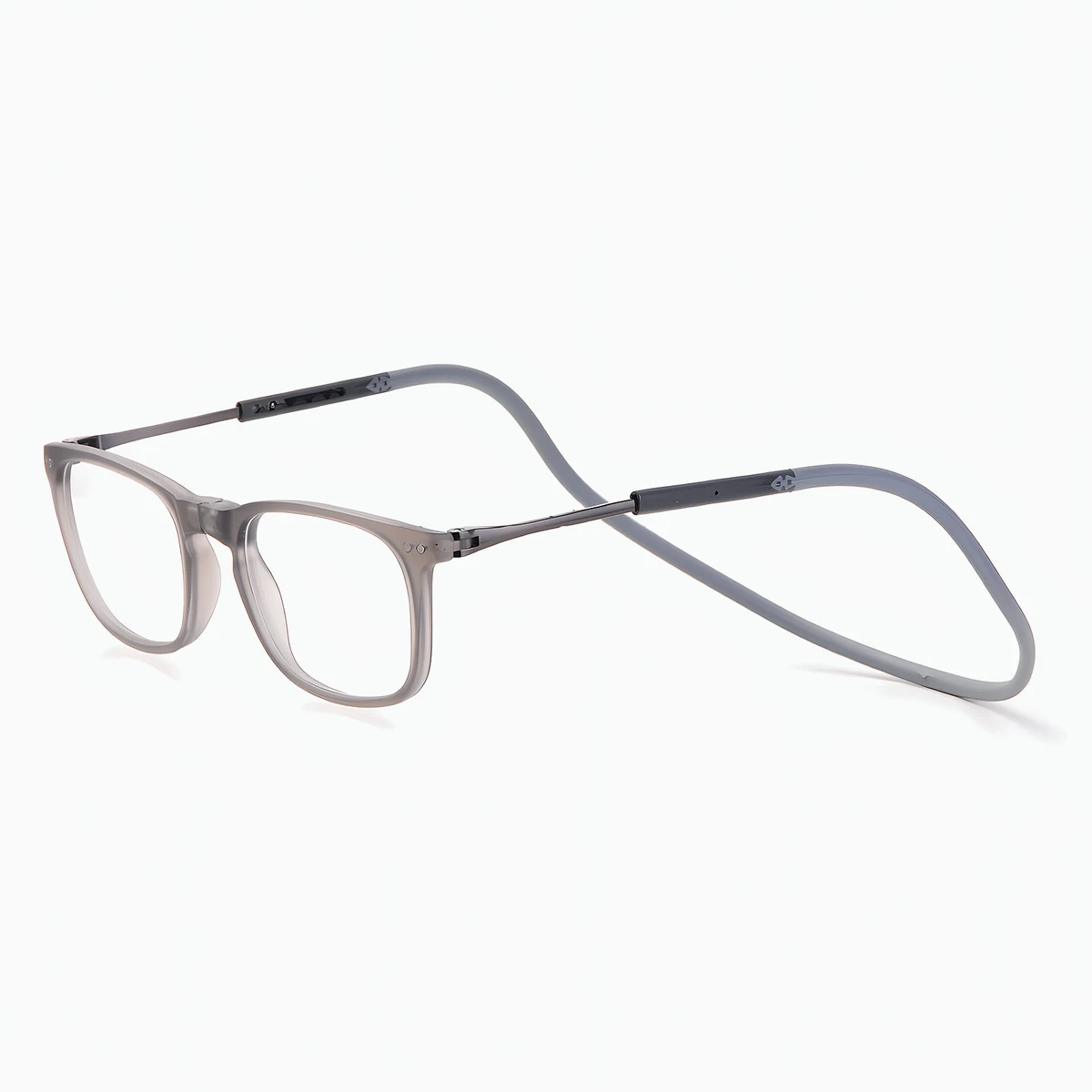 【置き忘れ・紛失防止】Eterlens 首掛け磁石式老眼鏡│ スクエアフレーム UVカット・ブルーライトカット