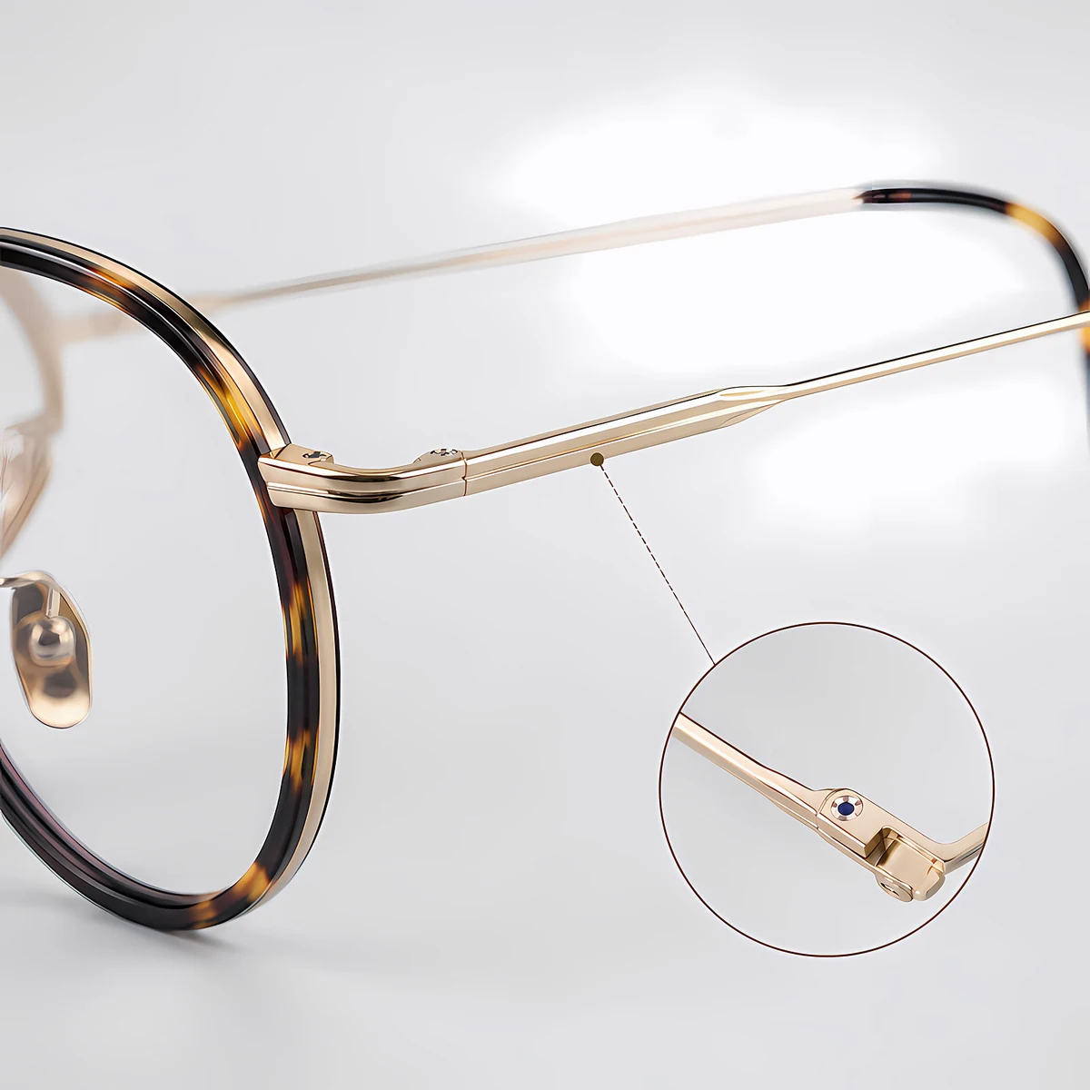 【超軽量・小顔効果】Eterlens｜チタン製ボストン型メガネ│しなやかにフィットするテンプル設計｜アジア人の顔立ちに合わせた｜軽やかでやさしいかけ心地｜上質感溢れる