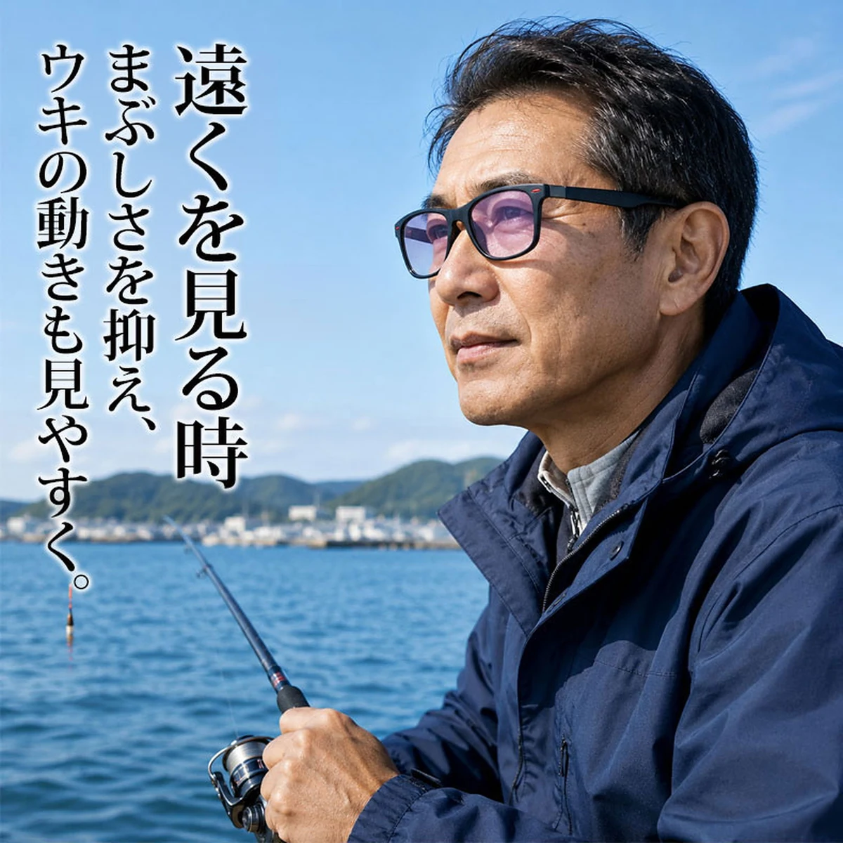 Eterlens GRAVITY 遠近両用ブルーライトカットビッグフレーム老眼鏡