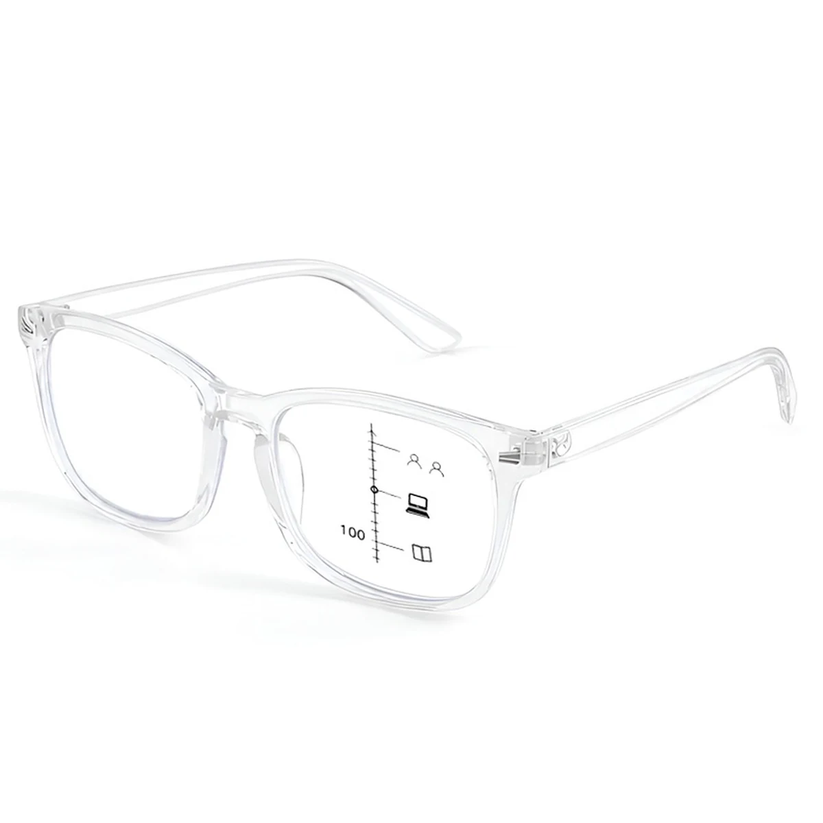 遠近両用累進多焦点ブルーライトカットビッグフレーム老眼鏡 | Wellington Progressive | Eterlens