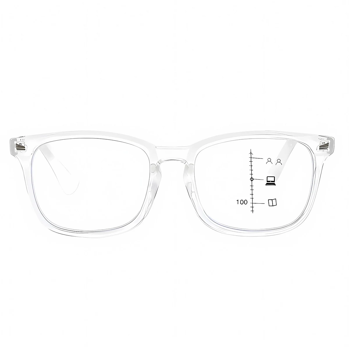 遠近両用累進多焦点ブルーライトカットビッグフレーム老眼鏡 | Wellington Progressive | Eterlens