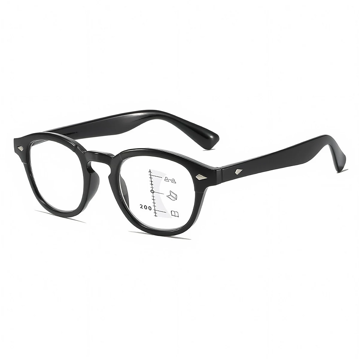【遠近両用・累進多焦点レンズ】Eterlens 老眼鏡 おしゃれ サーモントフレーム | ブルーライトカット | 40代・50代向け 知的で上品なシニアグラス - 商品画像 14/15 (Boston Progressive)