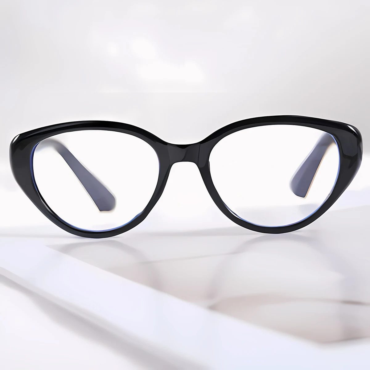 【上向きキャットアイ型・すっきり見え】 Eterlens｜上品なキャットアイ型リーディンググラス｜ブルーライトカット×軽やかなビッグフレーム｜アジア女性の顔立ちにフィット｜スマホ・PC・読書これ1本で対応
