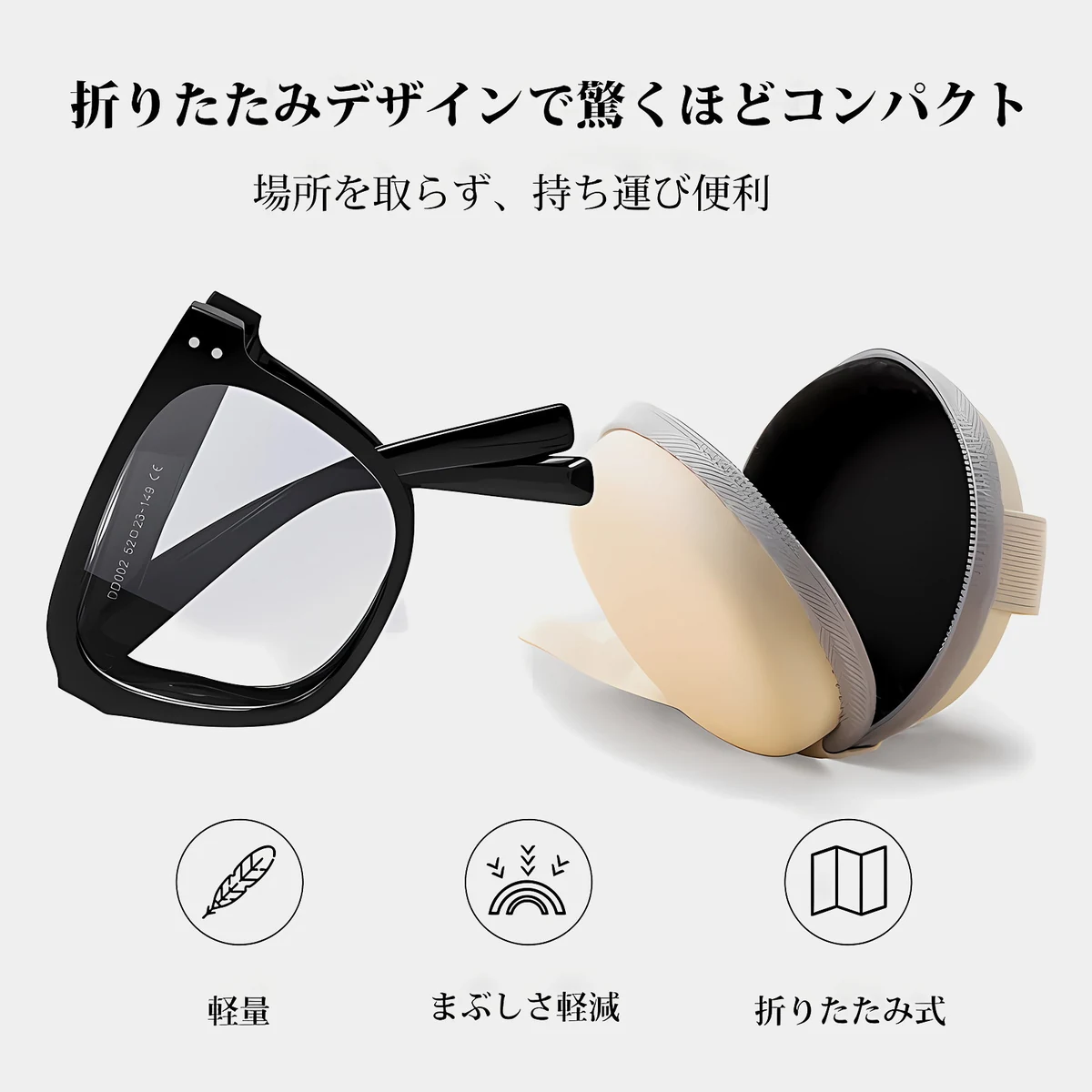 Eterlens折りたたみ式ブルーライトカット老眼鏡| 掛けてはおしゃれ