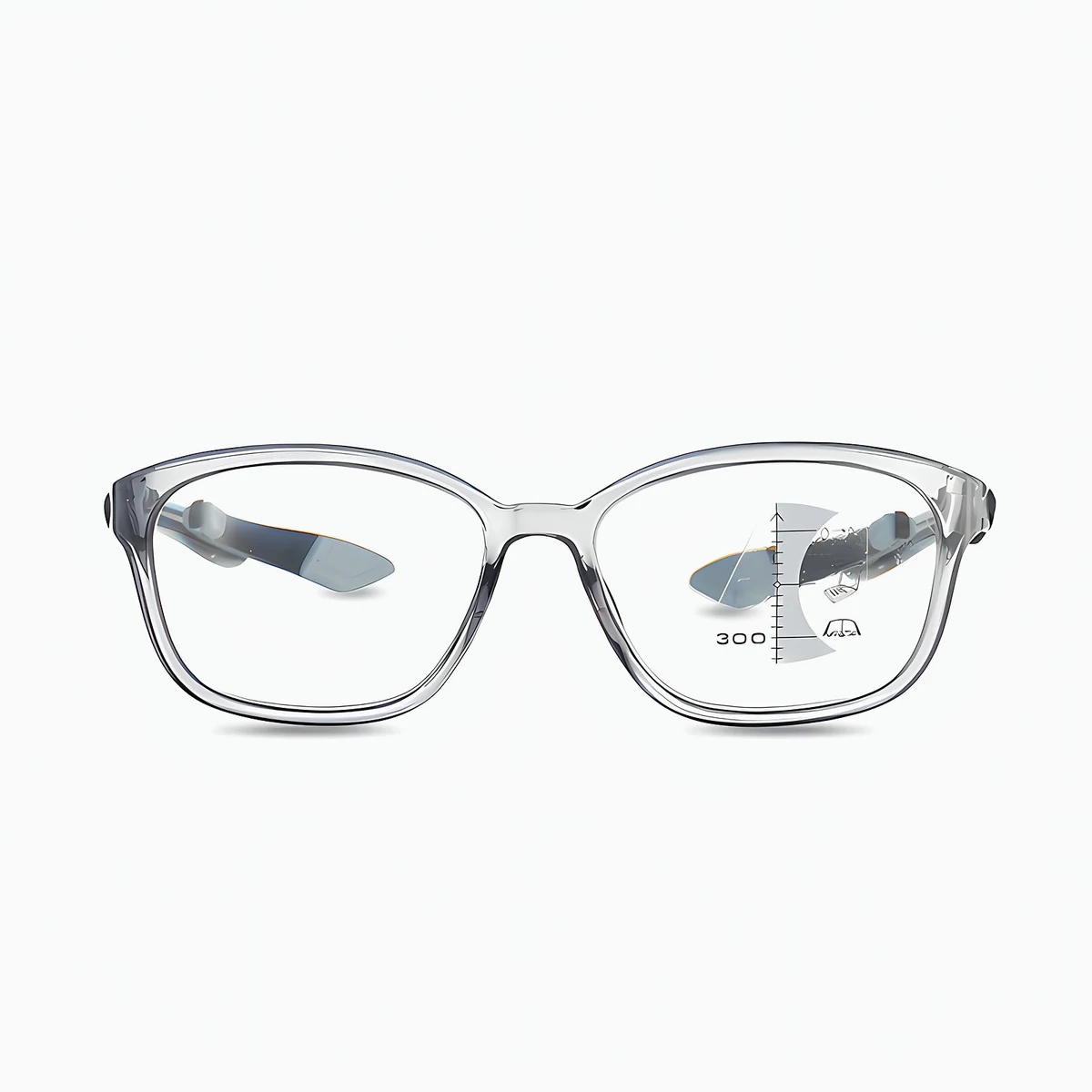 Eterlens GRAVITY 砂塵・花粉対策 多焦点遠近両用スマート調光ビッグフレーム老眼鏡 - 商品画像 1/17 (Square Progressive)