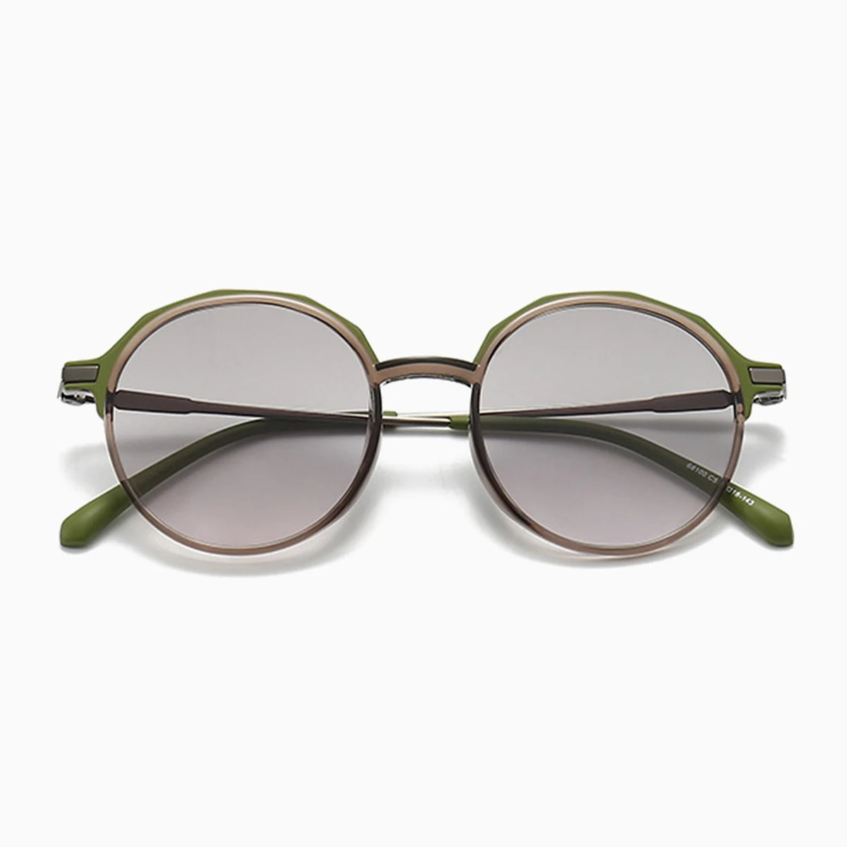 Eterlens | 10g レトロ風ラウンドフレームTR90 | 偏光レンズUV400 | ヒップホップ系サングラス - 商品画像 1/10 (Round Polar)