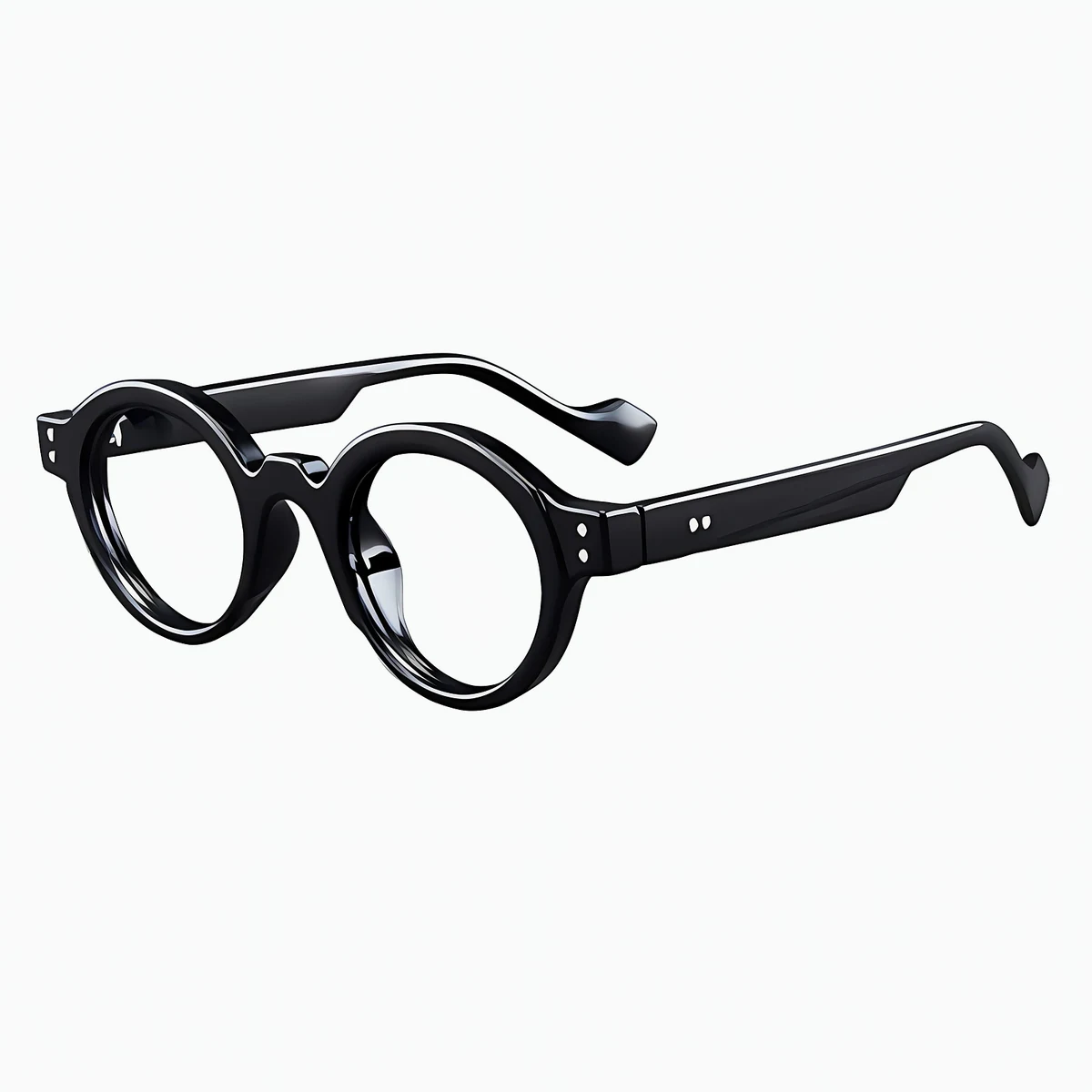 【時の円環コレクション】Eterlens｜匠の技が光る レトロ風太セルラウンド型老眼鏡｜ブルーライトカット｜知的で落ち着いた印象