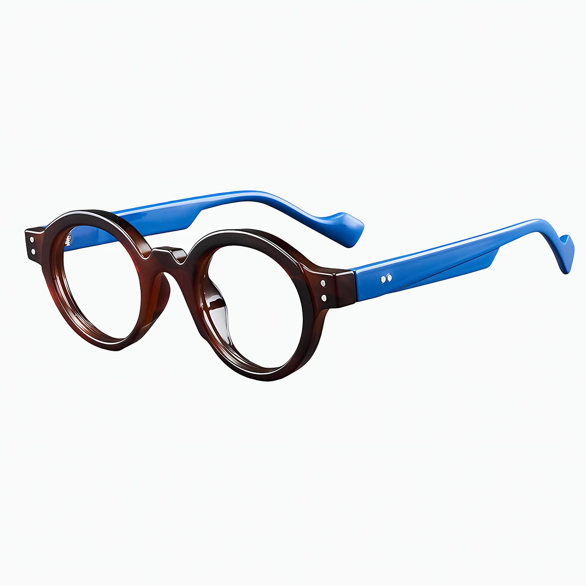 【時の円環コレクション】Eterlens｜匠の技が光る レトロ風太セルラウンド型老眼鏡｜ブルーライトカット｜知的で落ち着いた印象