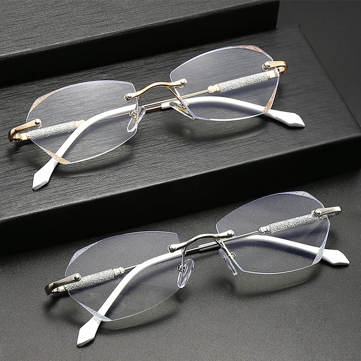 Eterlens 『Diadème』- ディアデム | 縁無しブルーライトブルーライトメガネ - 商品画像 4/11 (Rimless RxReady)