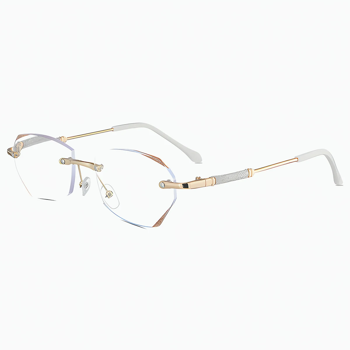 Eterlens 『Diadème』- ディアデム | 縁無しブルーライトブルーライトメガネ - 商品画像 8/11 (Rimless RxReady)