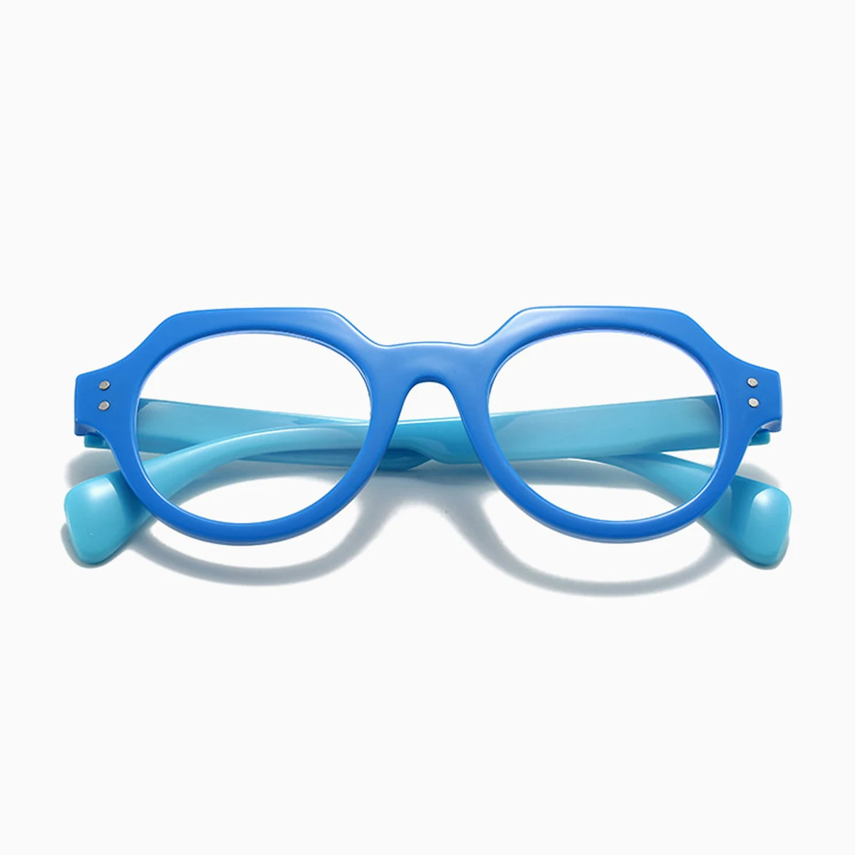 CROWN | スプリングヒンジクラウンパント型 | ブルーライトカット | レトロ老眼鏡 | Round BlueGuard - 商品画像 8/8