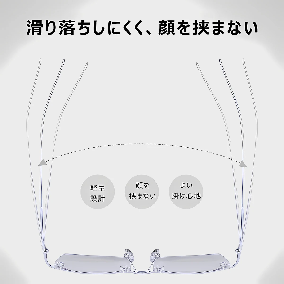 超軽量リムレスブルーライトカット老眼鏡 | Rimless Progressive - 商品画像 6/10