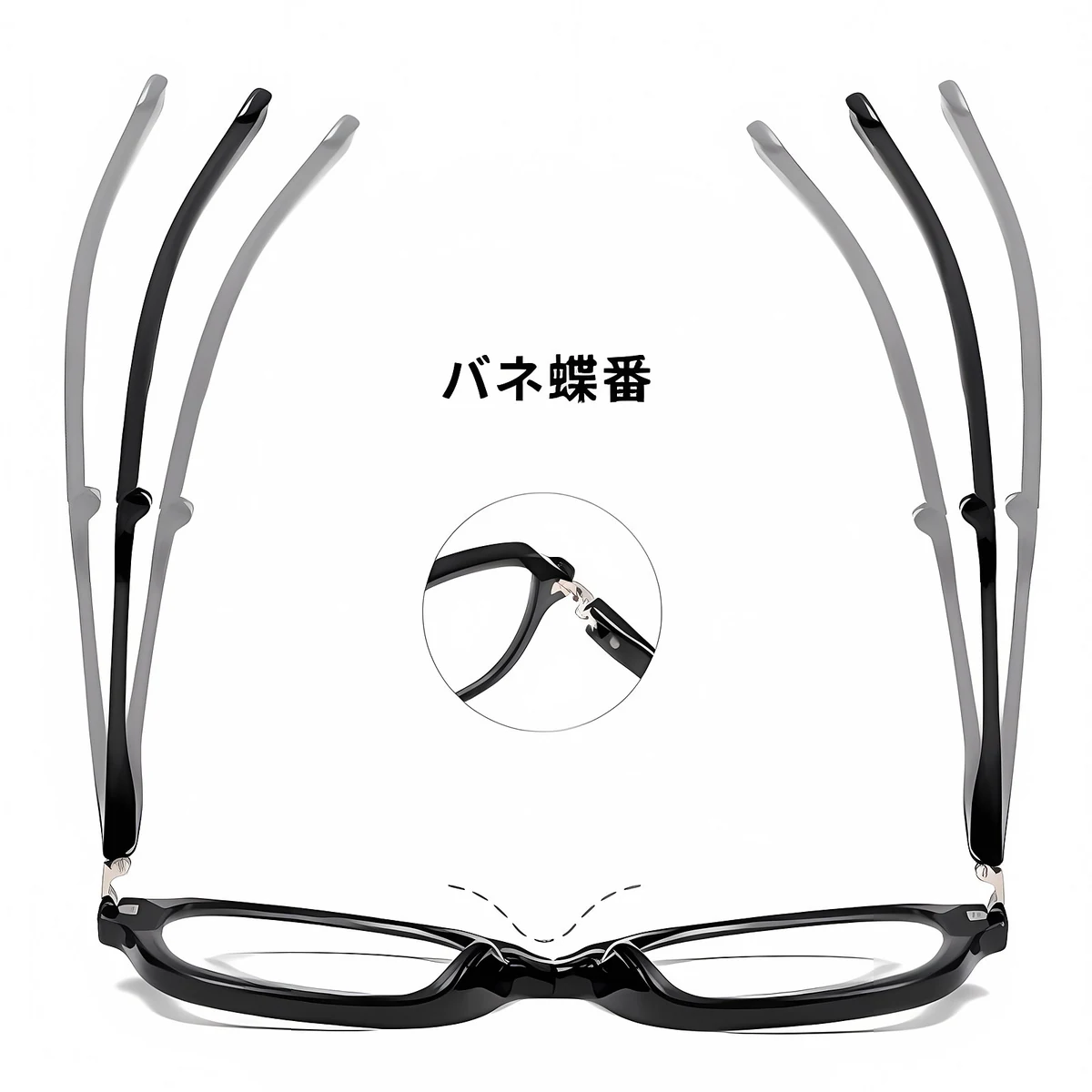 欧米風オーバル型｜折りたたみ式 ブルーライトカット｜ファッション老眼鏡 | Round FoldLite - 商品画像 9/15