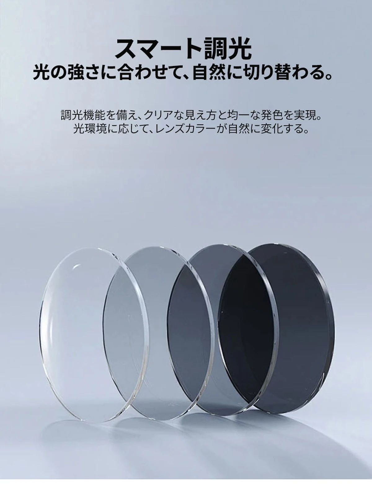 【調光機能・遠近両用】Eterlens |レトロな鯖江風 | サンドイッチ構造のフレーム |クラシックレトロ 小顔効果 |スマート調光 | 近くも遠くもこれ一本| 2色展開 商品説明画像 11