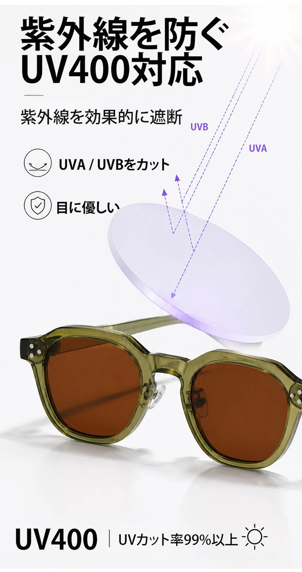 CROWN│トレンドTR90クラウンパント型│偏光UV400│トレンド偏光サングラス | Crown Polar 商品説明画像 8