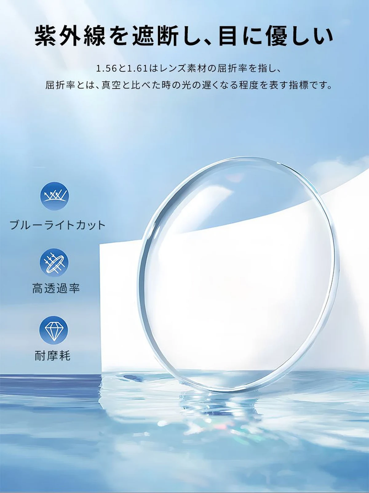 【知的なネイビー&times;ゴールド・チタン】Eterlens 15g メガネ 度付き おしゃれ ボストン | 軽量・金属アレルギー対応 | クラシック・男女兼用 商品説明画像 8