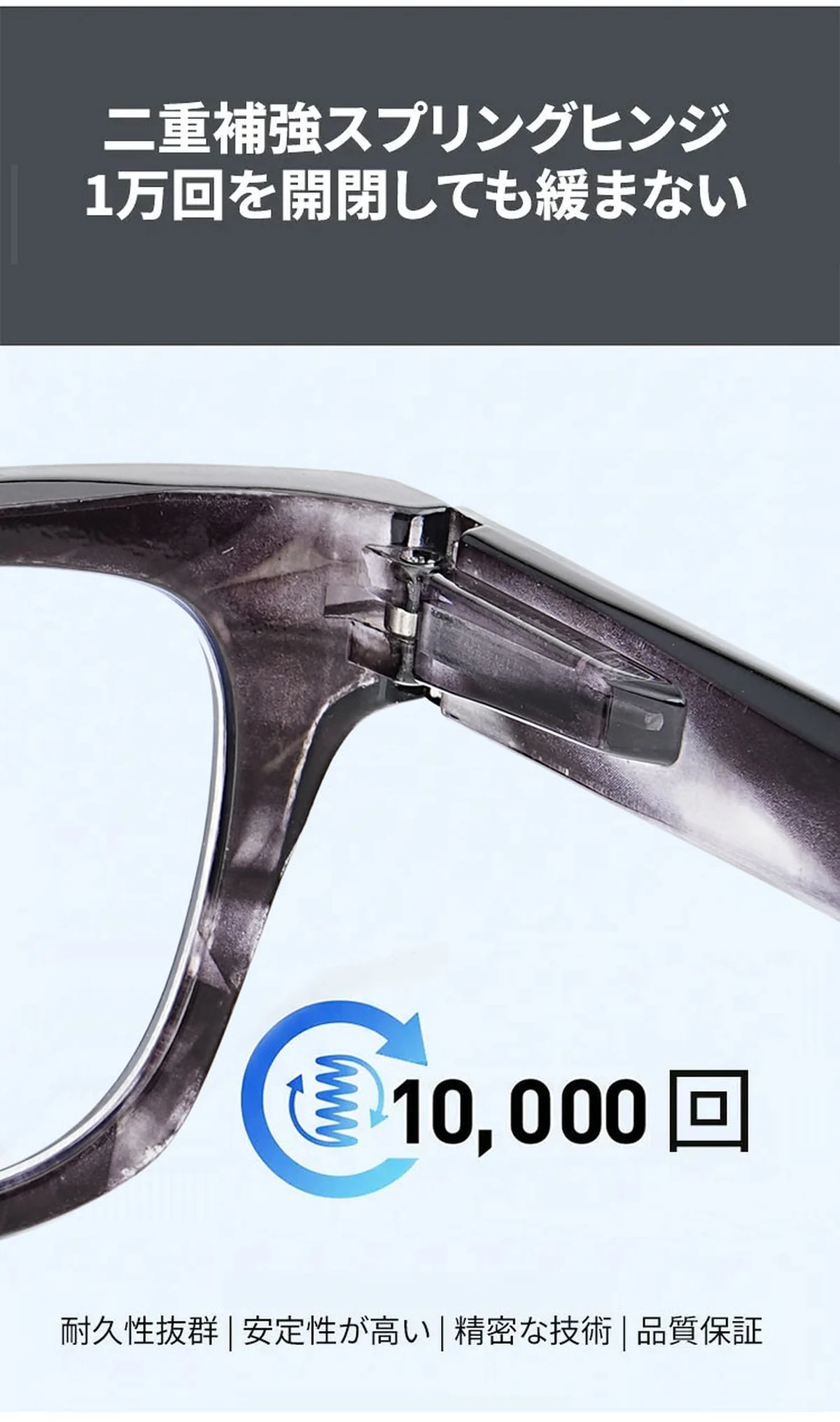 ETERLENS | 小顔効果・超軽量TR | 水墨画風ビッグフレーム | 快適な見え心地 | おしゃれ 老眼鏡 商品説明画像 9