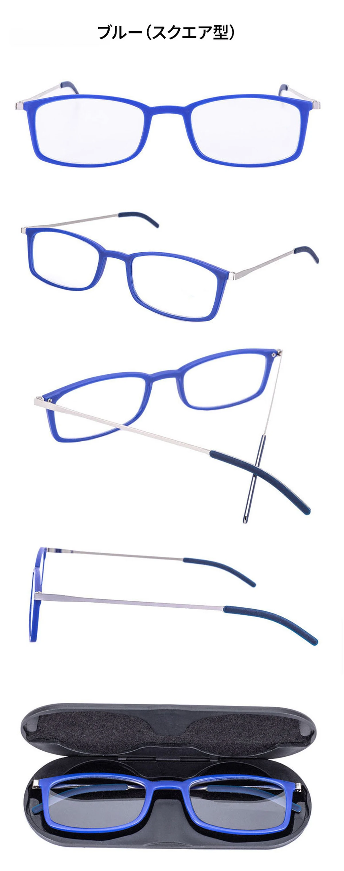 【超薄型・持ち運びに便利】Eterlens 老眼鏡 おしゃれ 丸メガネ | TR+メタル超軽量フレーム | ケース付き・男女兼用 商品説明画像 12