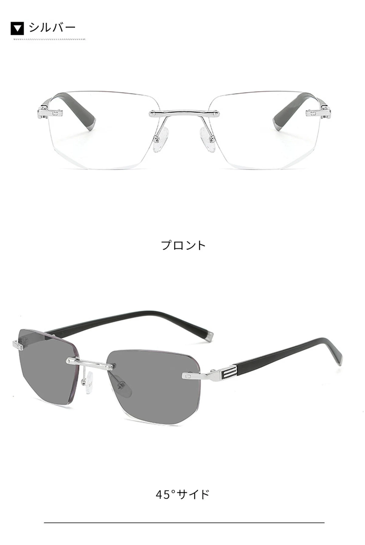 Eterlens 遠近両用・調光メガネ【THE EXECUTIVE】| 成功者のための、インテリジェント・アイウェア。| 縁なし ブルーライトカット 商品説明画像 7