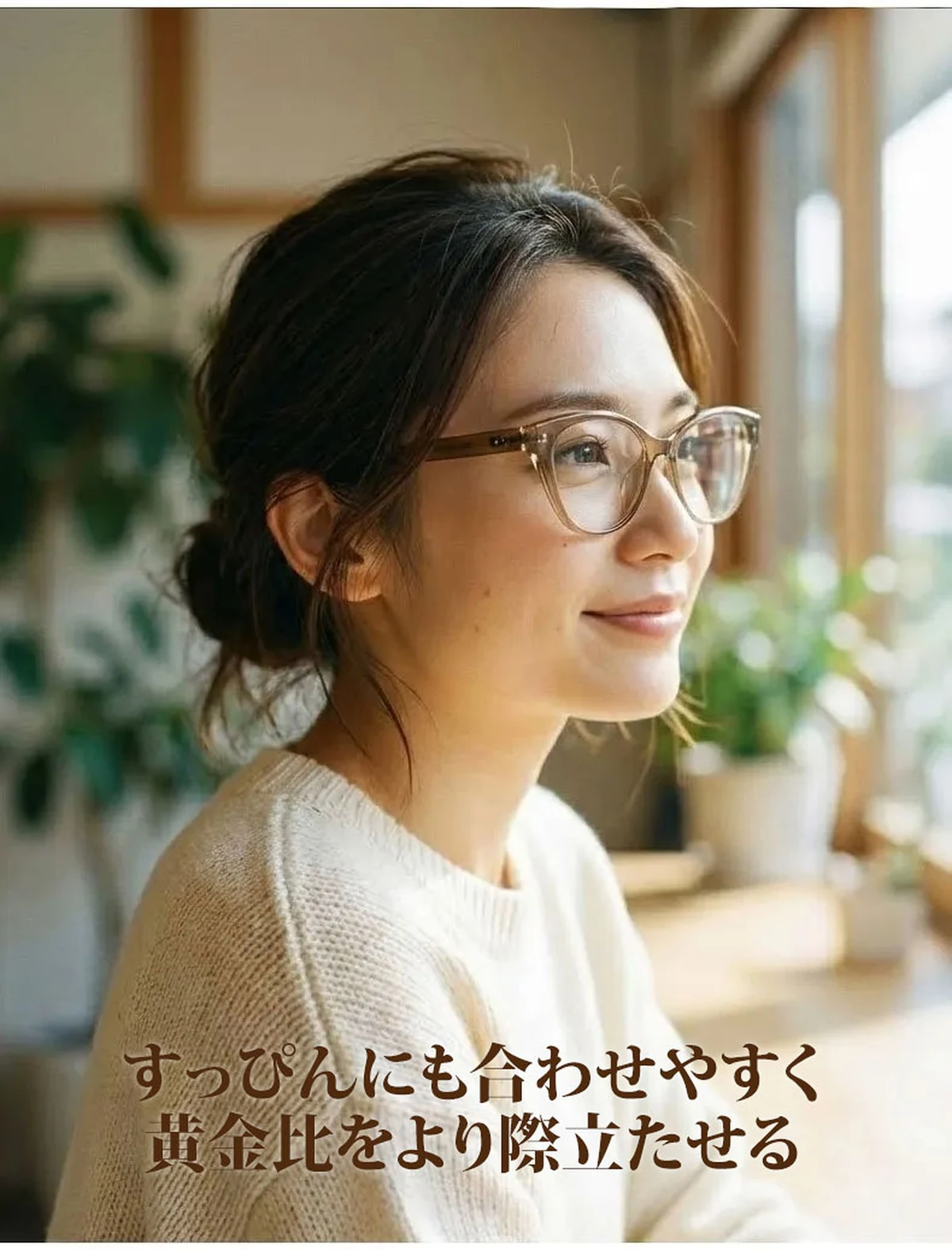 【和の美学・15g】Eterlens | リフトアップ・キャットアイ型 | こめかみカバー | 血色感アップ | メガネ・度付き | 侘び寂びスタイル 商品説明画像 6