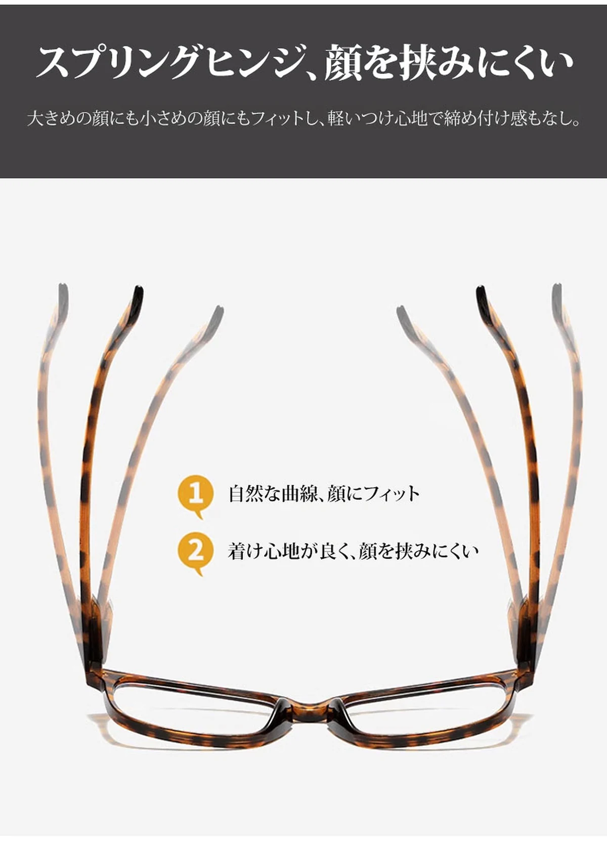 遠近両用累進多焦点ブルーライトカットビッグフレーム老眼鏡 | Wellington Progressive 商品説明画像 13