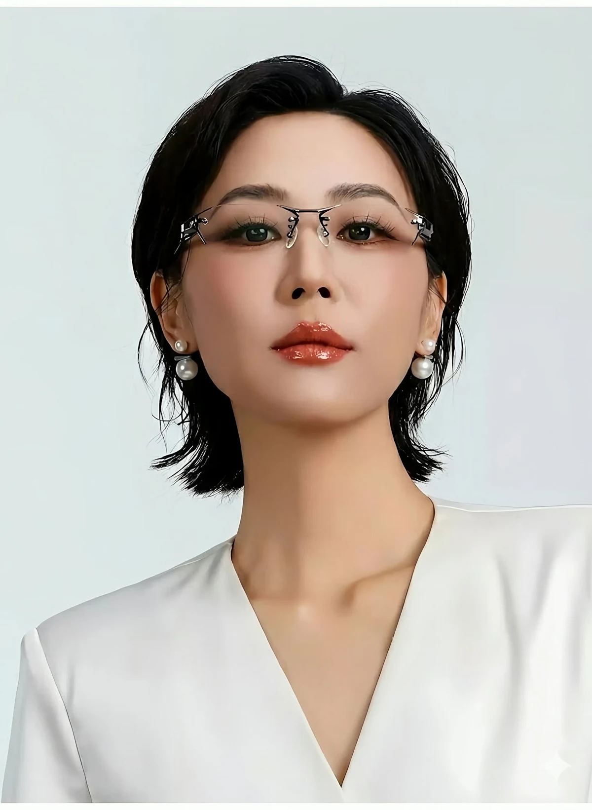 【ブルーライトカット・調光レンズ・リムレス】 Eterlens｜ミニマルな多角形リムレス老眼鏡｜シャープな幾何学デザイン・洗練された印象｜目にやさしくて快適 商品説明画像 6