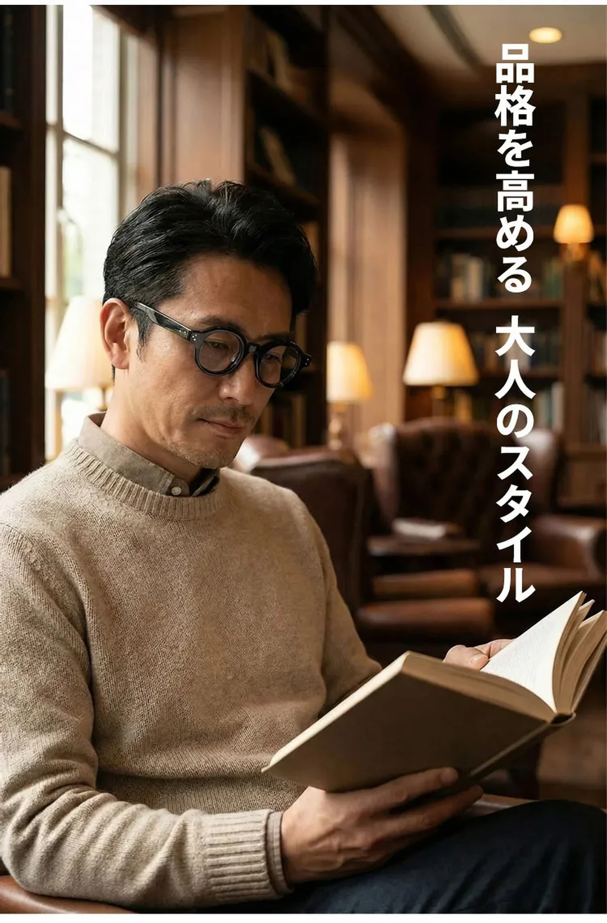【時の円環コレクション】Eterlens｜匠の技が光る レトロ風太セルラウンド型老眼鏡｜ブルーライトカット｜知的で落ち着いた印象 商品説明画像 5