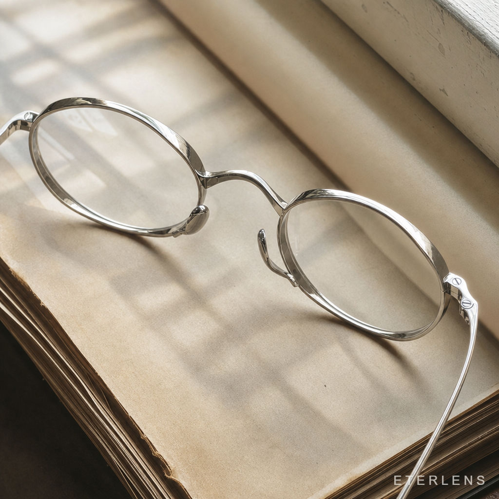 Eterlens KL 時の円環コレクション『刻』｜8.8g 超軽量のチタン製レトロラウンドメガネ｜度付き可能｜匠の技が光る一本 商品画像 9