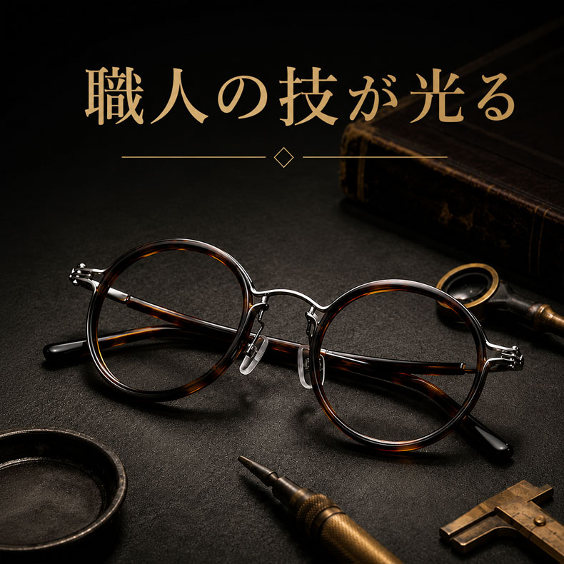 【小顔効果・レトロな鯖江風】Eterlens 老眼鏡 おしゃれ 丸メガネ 度付き | クラシックなボストン型軽量フレーム | べっ甲調デザイン・男女兼用 商品画像 6