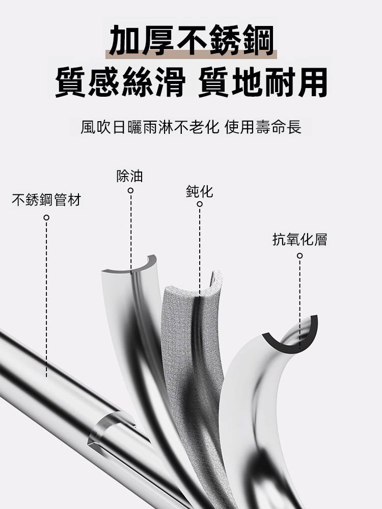 免打孔陽台隱形家用曬棉衣服架
