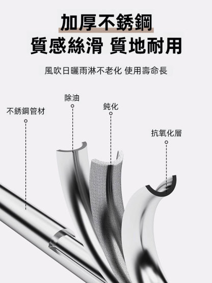 免打孔陽台隱形家用曬棉衣服架