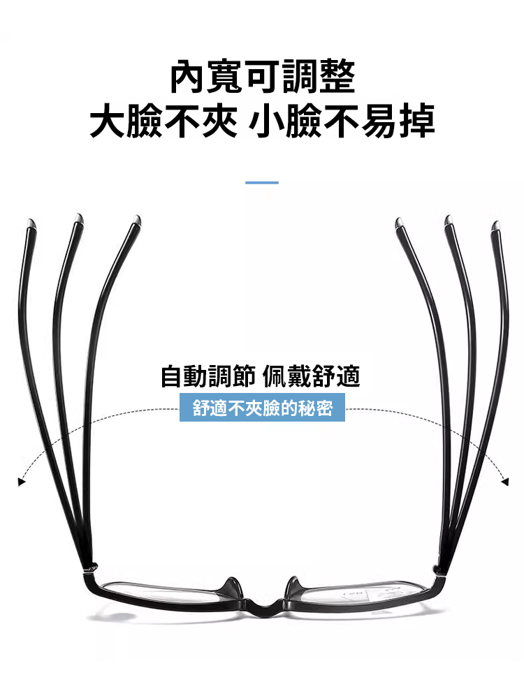 優雅時尚顯年輕防藍光老花眼鏡