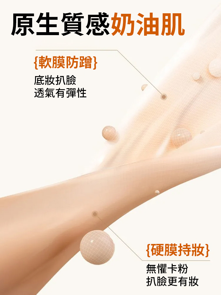 清透遮瑕油裸妝粉底液