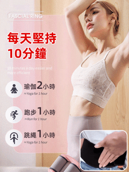 【解放雙手】燃脂按摩排汗筋膜環
