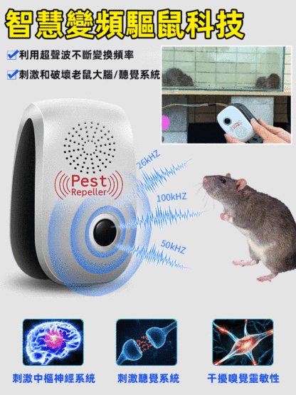 雙喇叭超聲波驅蟲鼠器