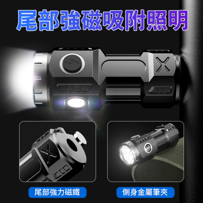 【蛙眼透鏡】爆亮拇指手電筒