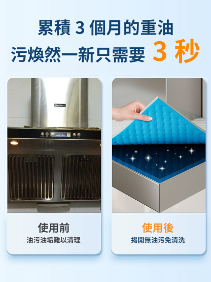 【一撕淨】油煙機頂部防油墊