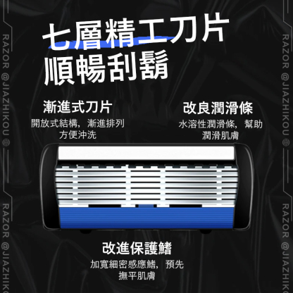 7層刀片手動剃須刀套裝