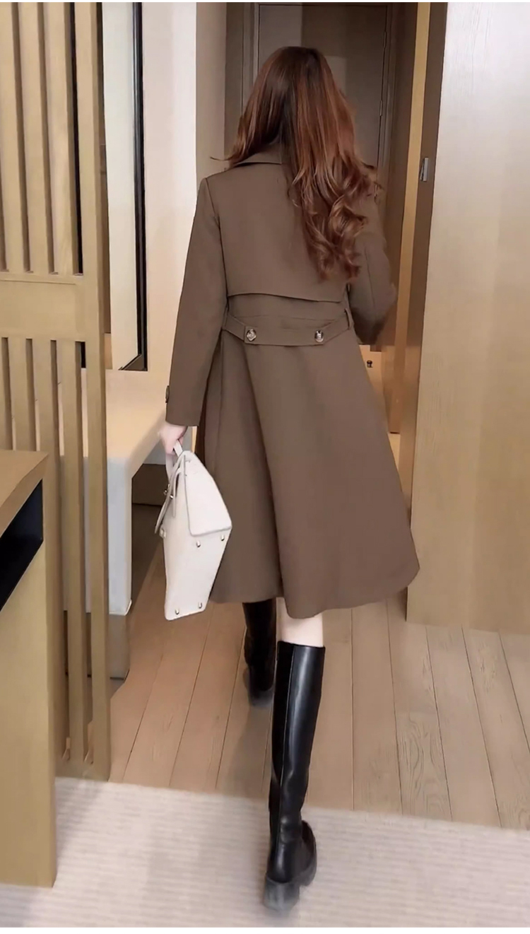 セミロング丈 スエード風トレンチコート - ベージュ | ZARA