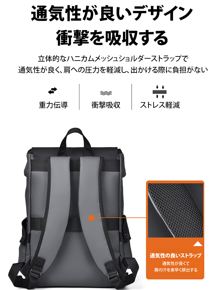 多機能防水リュックサック