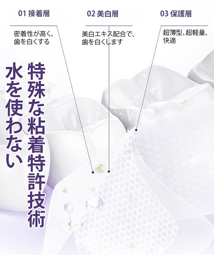 【簡単にホワイトニング】歯用ホワイトニングシート