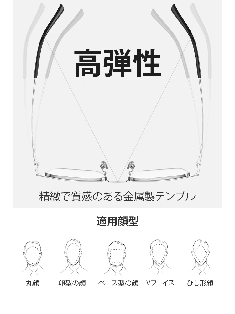 超軽量ブルーライトカット老眼鏡