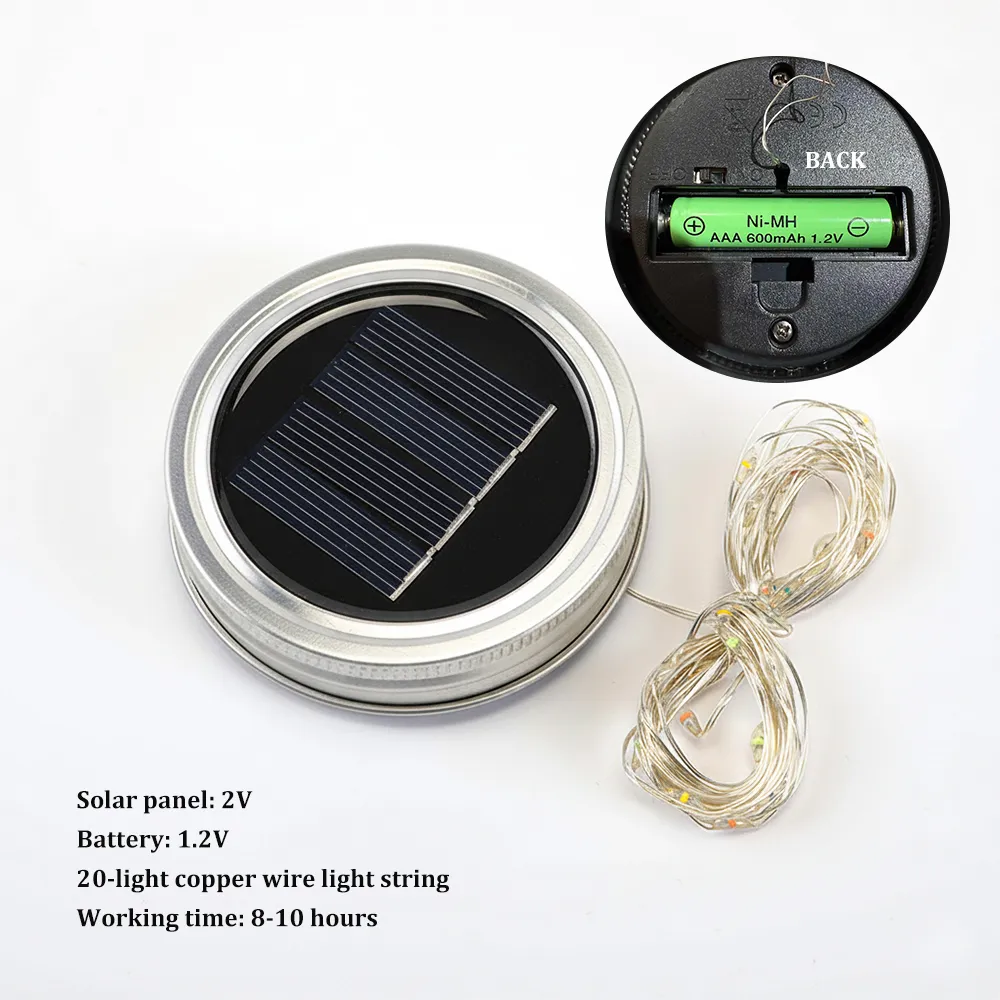 Personalised Couple Pinky Promise Solar Mason Jar Fairy Light