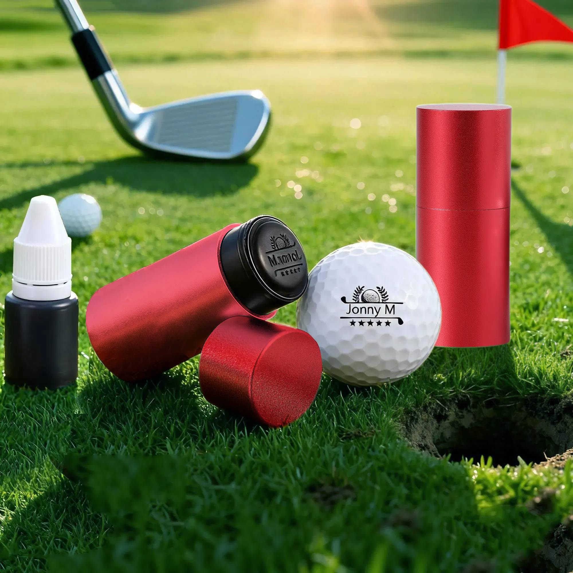Personalised Golf Ball Stamp – Custom Name & Icon | Jessemade
