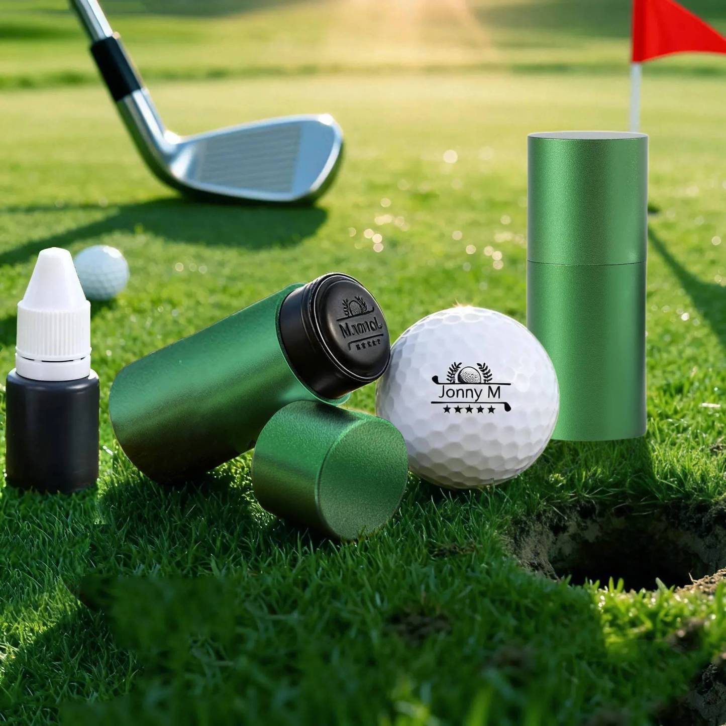 Personalised Golf Ball Stamp – Custom Name & Icon | Jessemade