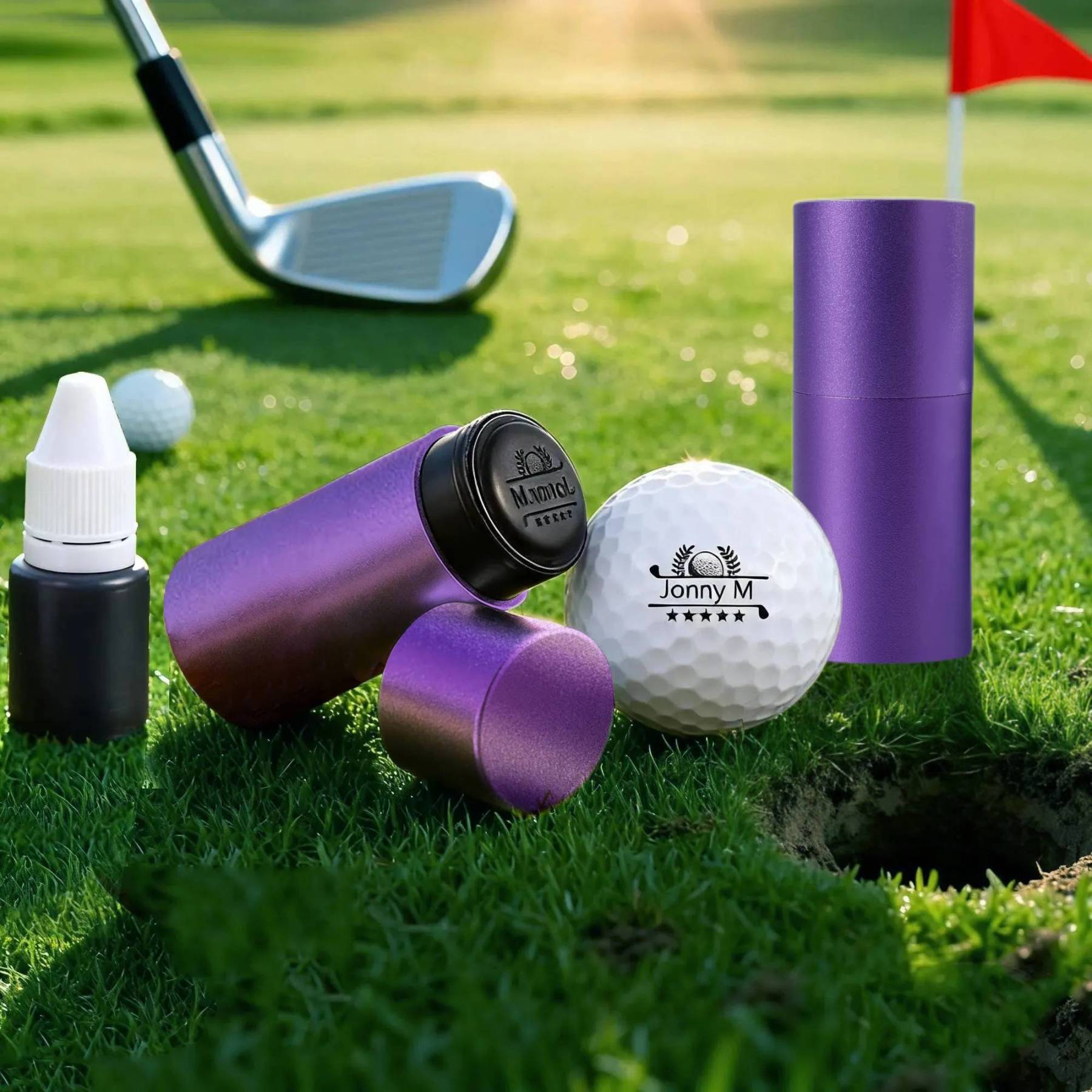 Personalised Golf Ball Stamp – Custom Name & Icon | Jessemade